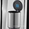 9L restaurant trash garbage office round waterproof stainless steel sensor trash bin with trash bag dispenser